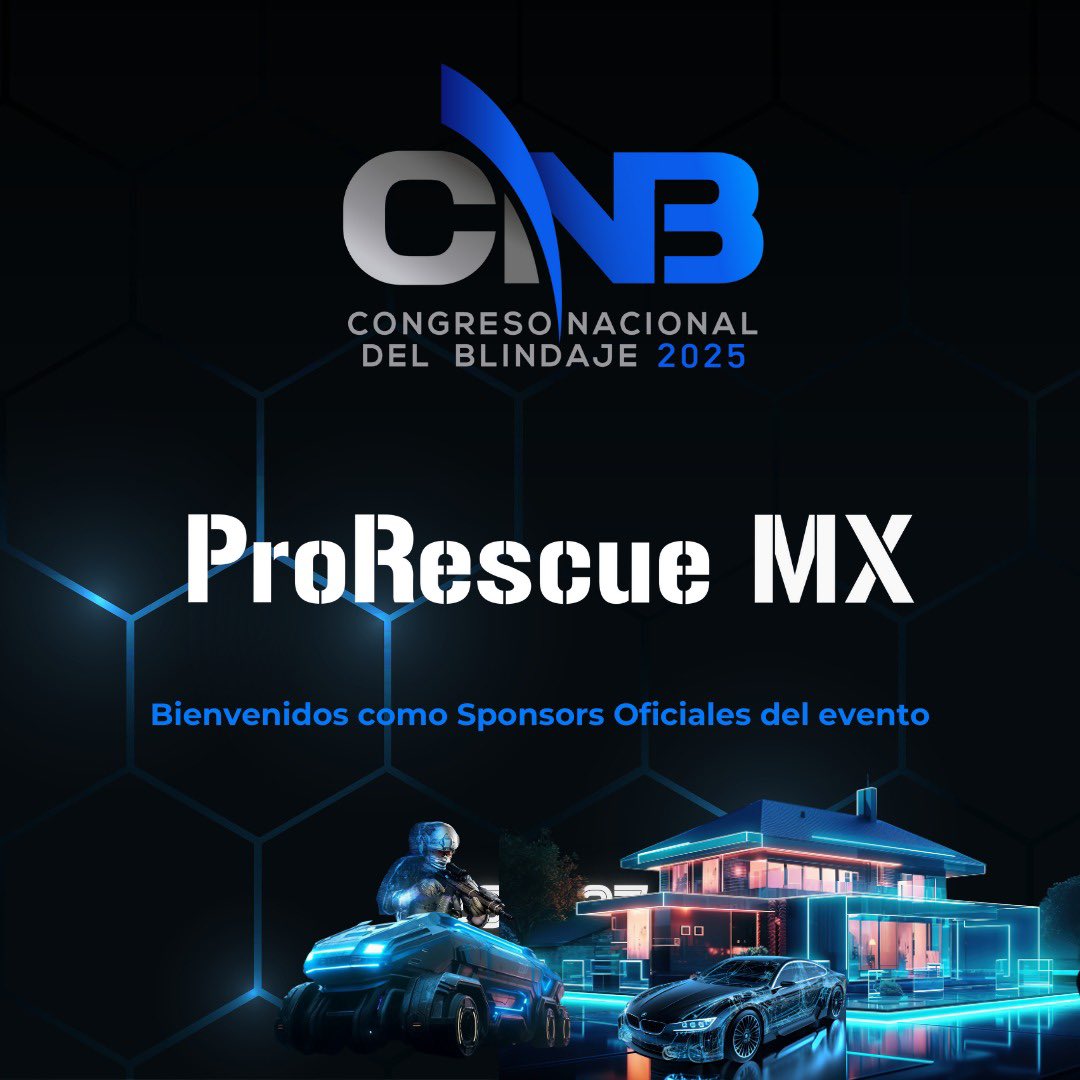 🚨Nos complace anunciar que ProRescue MX participará como patrocinador del #CNB2025

Regístrate y sé parte de los líderes que participarán en el Congreso Nacional del Blindaje los días 26 y 27 de febrero de 2025!

🔗congresonacionaldelblindaje.com.mx
 
#Conocimientosqueconstruyen