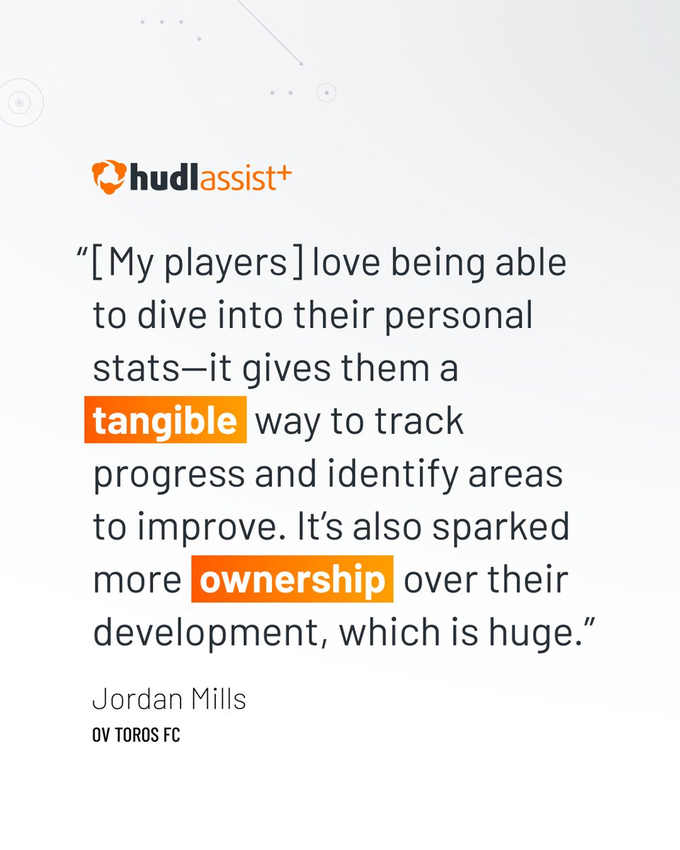 HudlSoccer's tweet photo. Players are already seeing the game differently with Assist+. It’s data made personal. See the difference 👇 https://t.co/mkqO9jGOX2
