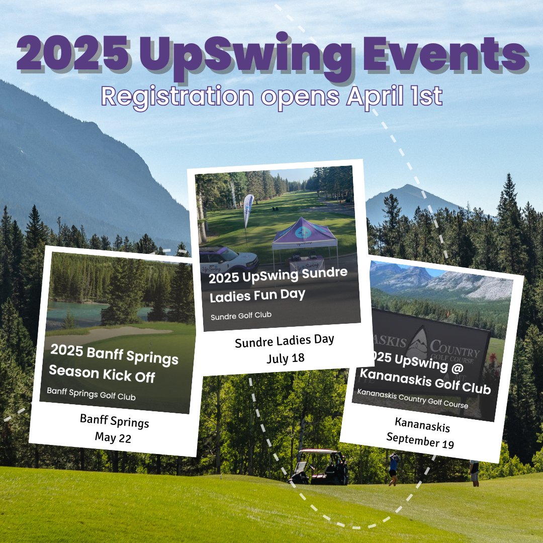 UpSwing_Golf's tweet photo. We're starting to get ready for the golf season! Our UpSwing events are now on the platform and registration opens April 1st, so mark it in your calendar!

We have these and plenty of other great events coming your way! https://t.co/jEkffP89P6