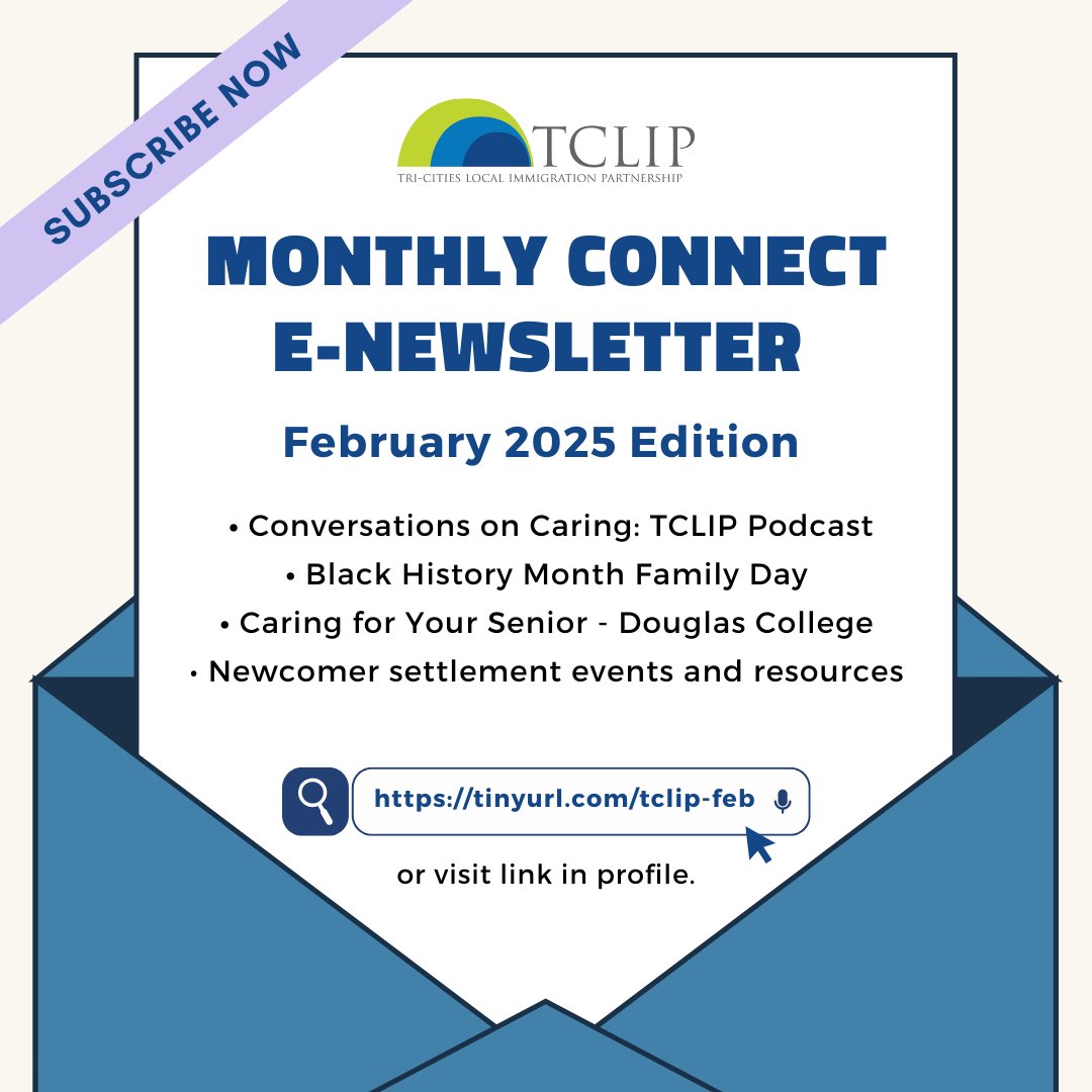 💡The February edition of TCLIP Connect e-Newsletter is now available! Find more information about upcoming events in the community, as well as volunteer programs for newcomers, and career and settlement resources.

💻 View the newsletter by clicking the link in our bio.