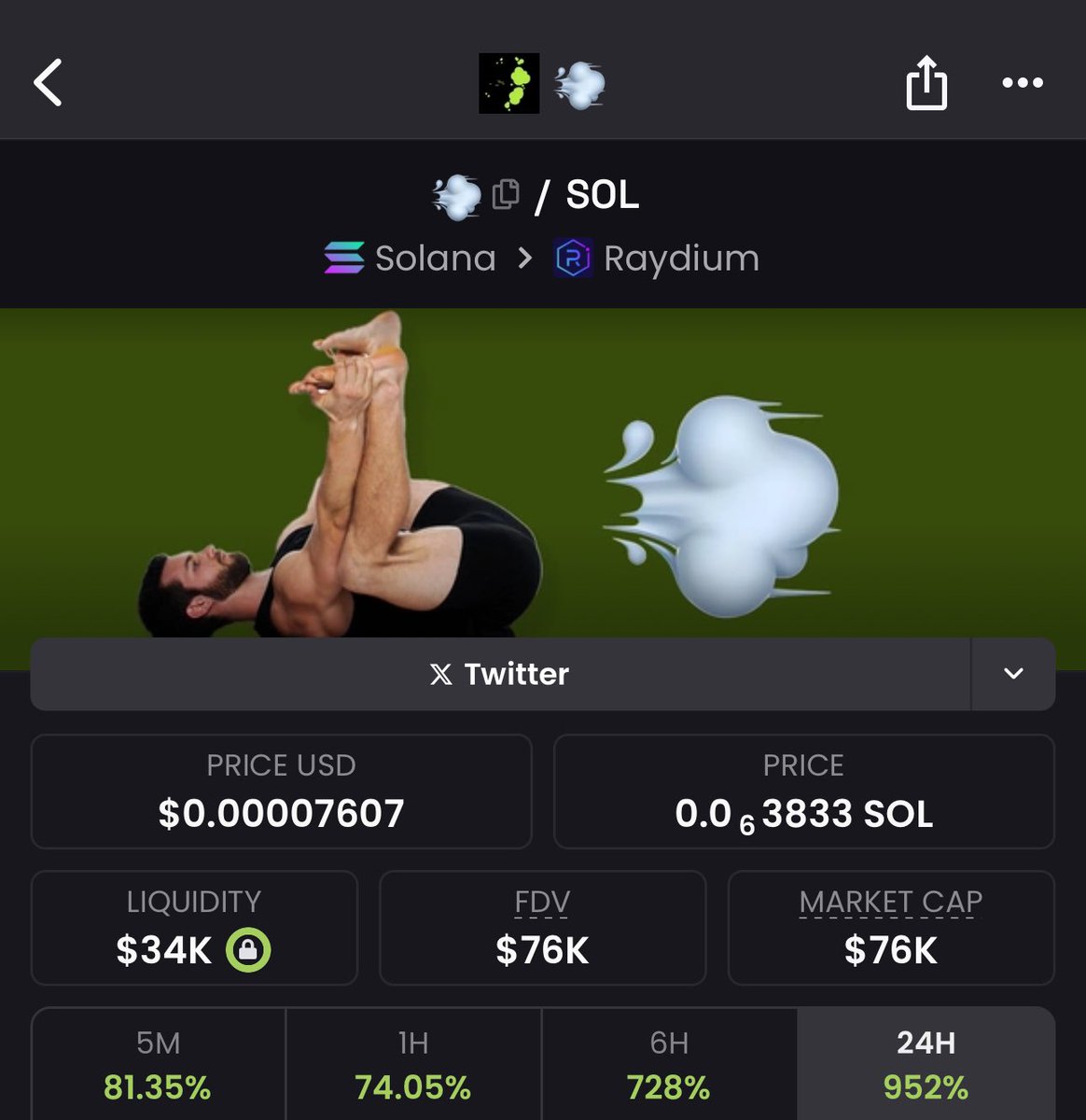 Remy_Ryy's tweet photo. I never shill coins normally and you guys know I’m never paid from it but a CTO team has asked for my help.

$💨

The craziest part?

It was created by the Fartcoin dev 👀

Calling all $UFD holders and $FARTBOY holders 📈

$75k mc

4LncNQczCgNsouk8YDP5Lv5MhFgbpscqHcMHau7FoRXY https://t.co/AcsiCvq3i1