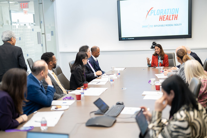 HCPrecinct4's tweet image. Investing in innovative healthcare solutions is key to improving access for all communities. Commissioner Lesley Briones met with @CMPlummer4 at the @TXMedCenter Innovation Factory to learn more about Smart Pods—mobile medical units designed to bring healthcare services to…