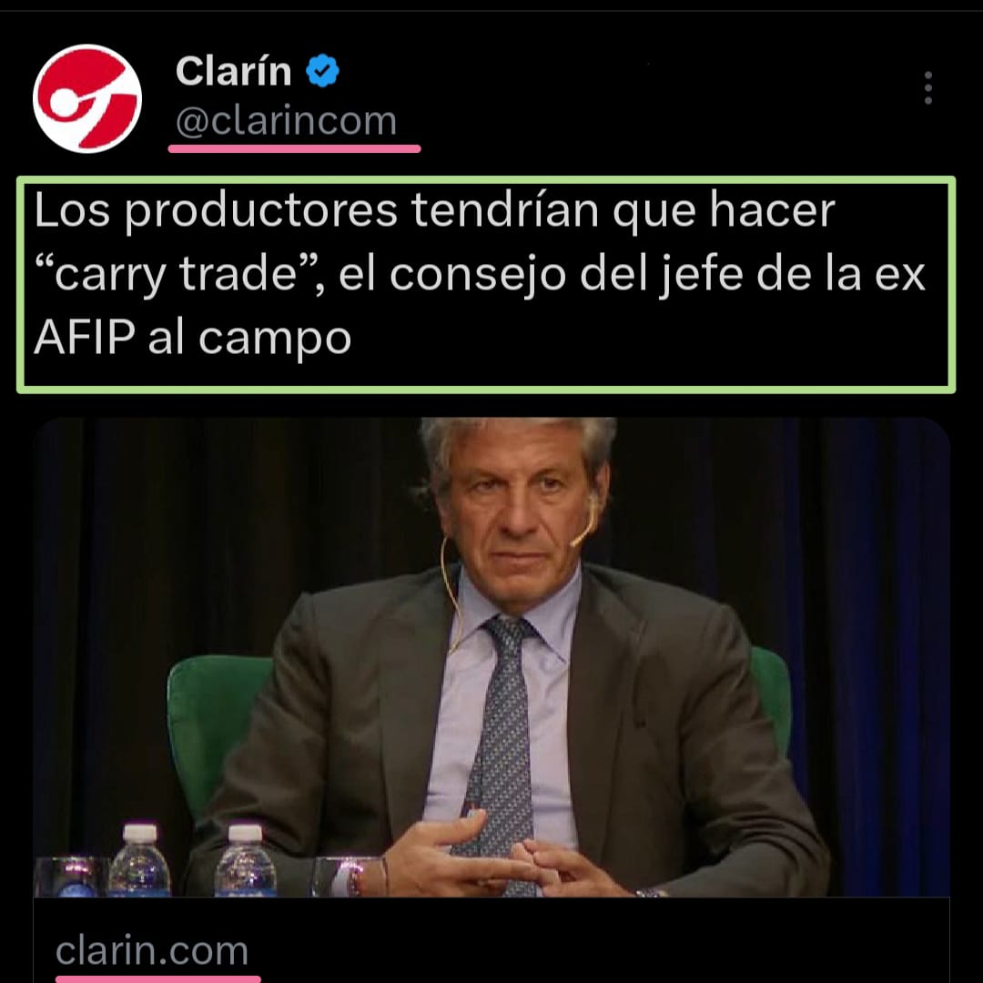 JuanjoBahillo's tweet photo. Parece broma, pero es la triste realidad: funcionarios nacionales recomiendan la timba financiera al agro, en lugar de bajar las retenciones que tanto necesitan los productores para seguir trabajando e invirtiendo. Increíble. https://t.co/pDpxpy8vFZ