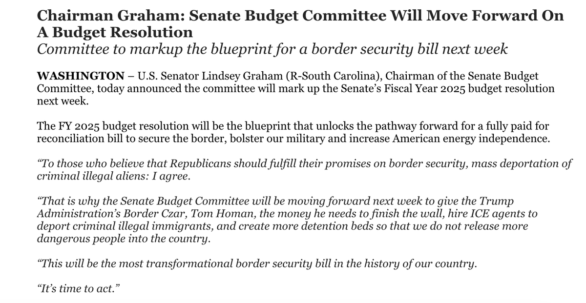 juliaajohnson_'s tweet photo. 🚨INBOX: Budget Chair LINDSEY GRAHAM confirms my and @liz_elkind's SCOOP earlier 
Link: https://t.co/Verib6NviI https://t.co/0Fkx0jRU5n