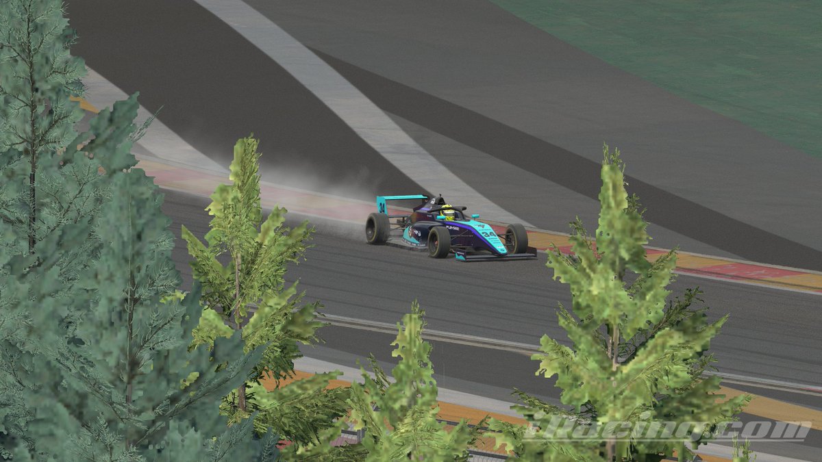 NXT GP iRacing | F4 | Spa

Q: P8
R1: P18
R2: P9

Someone missed the braking zone in turn 1 and took a lot of people out.
My first wet race on iRacing. Unfortunately touched the white line on the last lap which made me spin, otherwise P6. Nonetheless happy to go from P18 to P9.
