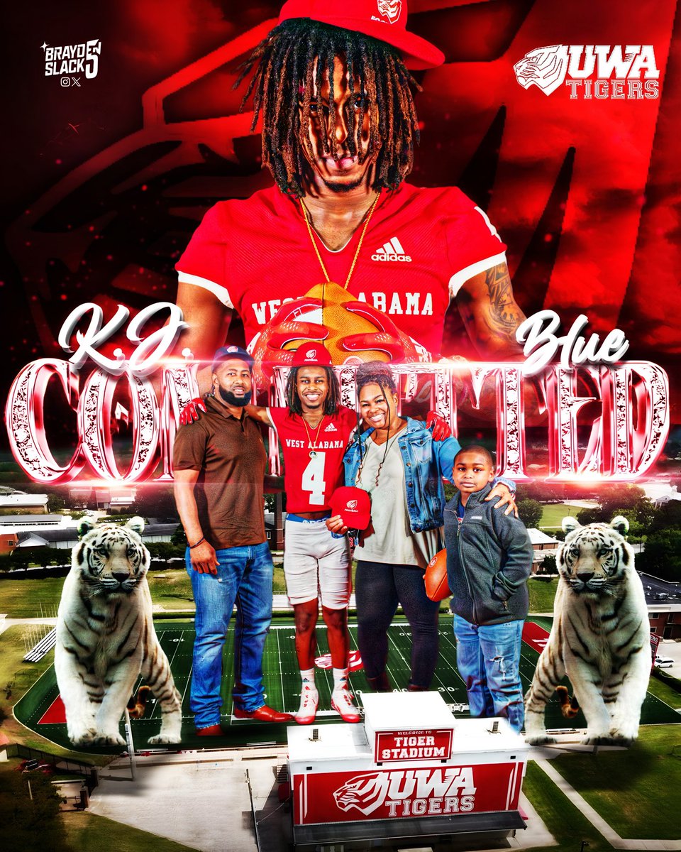 Kj blue (@kelvin_blue04) on Twitter photo 100% committed to the University of West Alabama. Go Tigers!🐅
<a href="/CoachJBWallace/">JB Wallace</a> <a href="/KingX_334/">Dark Knight</a> <a href="/CoachDickersonB/">Brian Dickerson</a> <a href="/uwa_football/">West Alabama FB</a> <a href="/AL7AFootball/">Alabama7AFootball</a> 100% committed to the University of West Alabama. Go Tigers!🐅
<a href="/CoachJBWallace/">JB Wallace</a> <a href="/KingX_334/">Dark Knight</a> <a href="/CoachDickersonB/">Brian Dickerson</a> <a href="/uwa_football/">West Alabama FB</a> <a href="/AL7AFootball/">Alabama7AFootball</a>