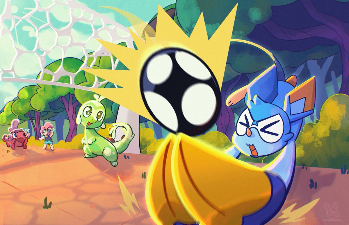 I realized I should start posting my beastieball art so.. this first! 
[#beastieball]