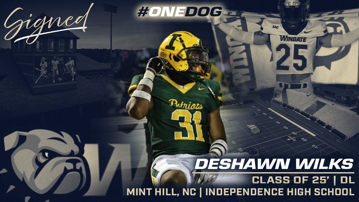 Signed✍️

Welcome to the Wingate Bulldogs family Deshawn! <a href="/deshawn_wilks/">DeShawn Wilks</a> 
#ONEDOG
