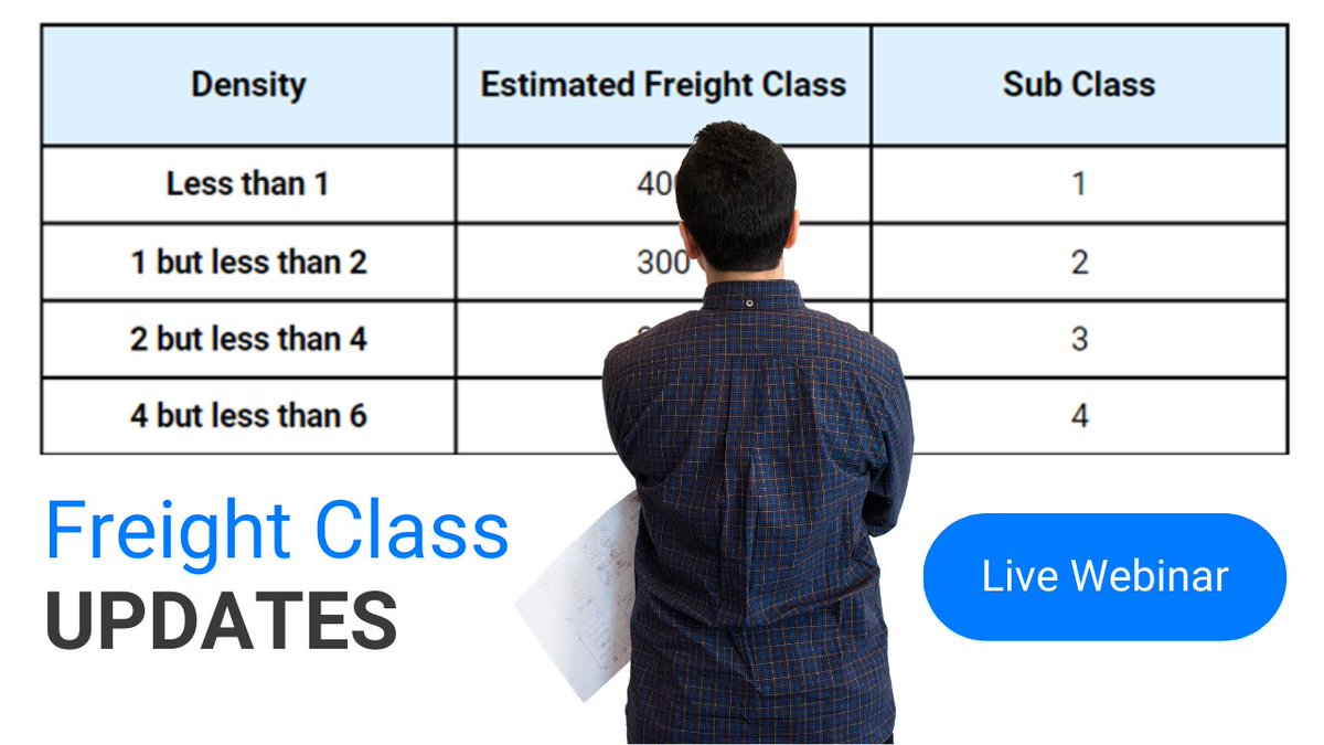 #NMFTA #freightclass changes are happening! Are you ready? How can you prepare? Join our live webinar with Keith Peterson, <a href="/NMFTA/">National Motor Freight Traffic Association</a> Director of Operations to find out. Register here: my.demio.com/ref/kLetJQ89It…
Can't make the session? Register anyway and we'll send a recording! #LTL
