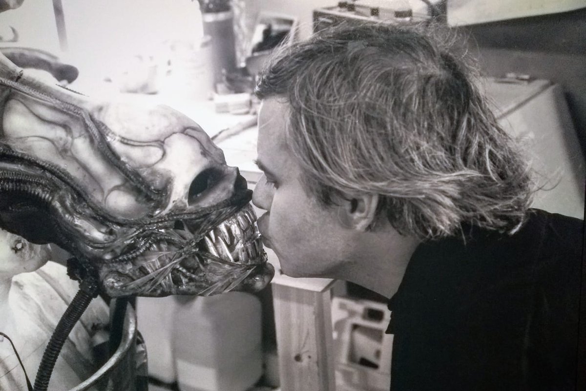 HPL_JDeLaughter's tweet image. 💀Celebrating the maestro, Hans Ruedi Giger, Born, February 5, 1940, Chur, Graubünden, Switzerland. Salute &amp;amp; thanks you for all the nightmares!💀#HRGiger #Alien #Xenomorph #Necronomicon #RidleyScott #ScifiArt #Scifi