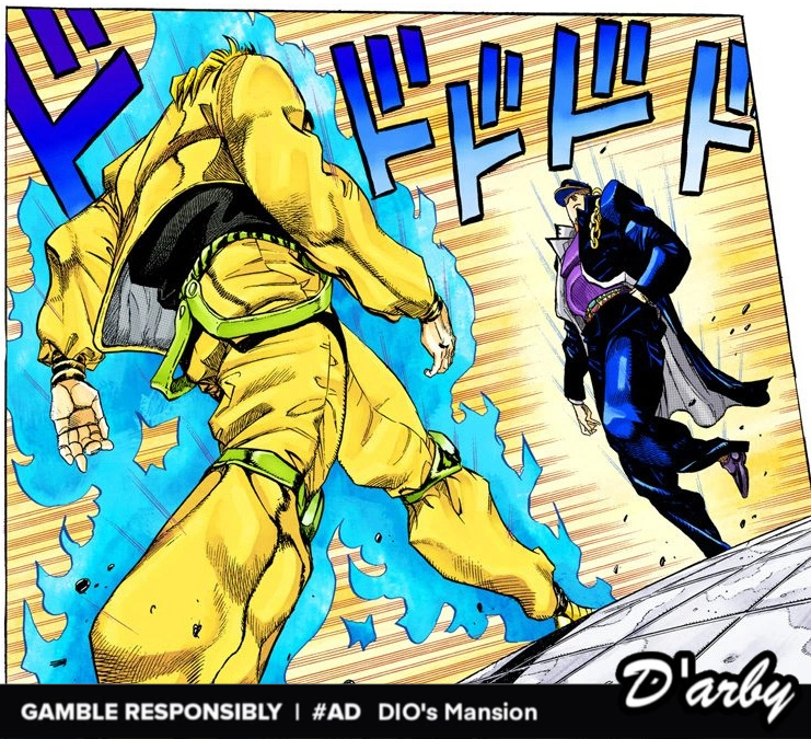jjba_cursed's tweet photo. This panel just doesn't stop being iconi- ohhh..... must gamble...... my soul......... must.... save.... my friends... https://t.co/8B6LYtMH3q