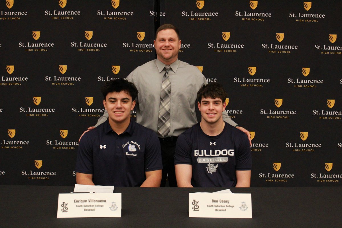 Congratulations to Enrique Villanueva and Ben Geary on their commitment to continue their academic and athletic careers at South Suburban College! #VikingWarriors
