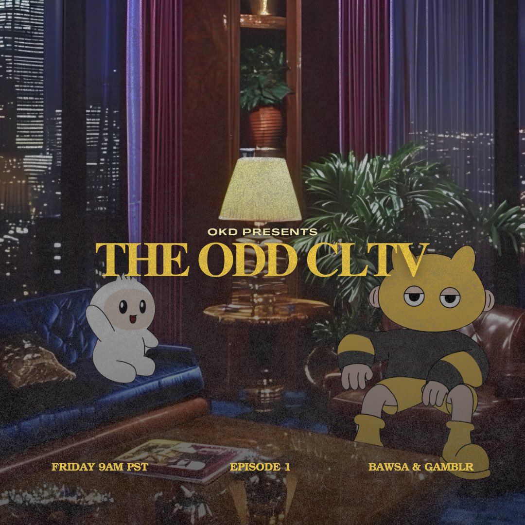 // THE ODD COLLECTIVE EP. 1

Tune in to learn more about OKD. There maybe some surprises.

Set reminders now 👉 x.com/i/spaces/1rmxP…