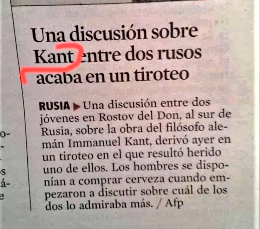 jornalnota's tweet photo. E os russos que saíram NA BALA por causa de Kant? Kkkk https://t.co/iH3D3HzI8w