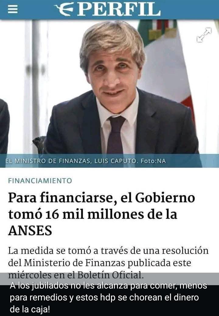 Sami25280250's tweet photo. #OMSAfueraLaLibertadMata
Otro Chorro todos Roban nadie hace nada
#ArgentinaEnLlamas https://t.co/HQfmmHcn0x