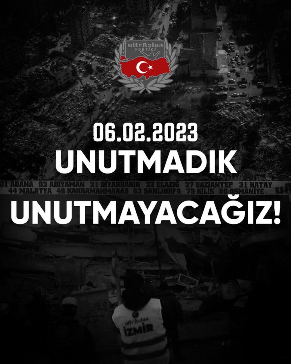 Asrın felaketinin ardından 2.yıl

Acımız diri, derin ve tarifsiz. 

6 Şubat Depremi’nde hayatını kaybeden vatandaşlarımızı rahmetle anıyoruz. 
UNUTMAYACAĞIZ! #6Şubat2023

#uAYurtiçi #uAAlanya
