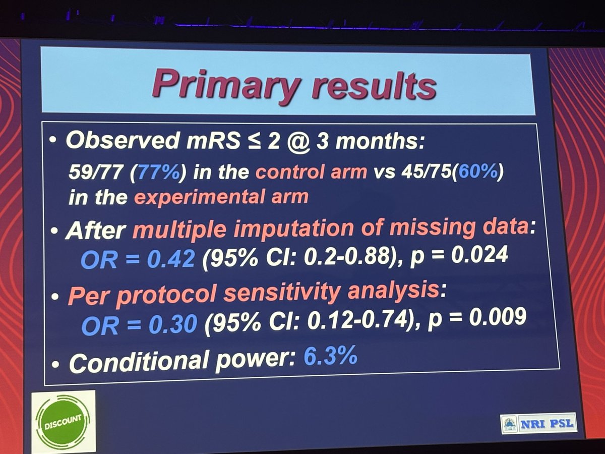 Johanna Seiden, MD MPH (@johannaseidenmd) on Twitter photo 3 Medium Vessel Occlusion Trials presented today during the plenary session- DISTAL (photo 1), ESCAPE-MeVO (Photo 2), and DISCOUNT (Photo 3) unequivocally showed no benefit of EVT over best medical management. #ISC25 #aha <a href="/StrokeAHA_ASA/">Stroke AHA/ASA</a> 3 Medium Vessel Occlusion Trials presented today during the plenary session- DISTAL (photo 1), ESCAPE-MeVO (Photo 2), and DISCOUNT (Photo 3) unequivocally showed no benefit of EVT over best medical management. #ISC25 #aha <a href="/StrokeAHA_ASA/">Stroke AHA/ASA</a>