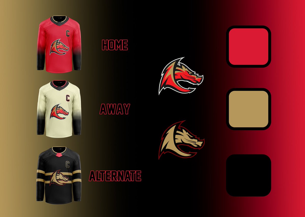 A new look for HAVOC.

- Red primary home jerseys for the first time in club history.

- Off-white cream away jerseys with black gradient sleeves.

- Black alternates with gold accents, paying homage to our Season 14 ITHL Championship team.

#HAVOCvsEverybody | <a href="/IceTiltHL/">ITHL</a>