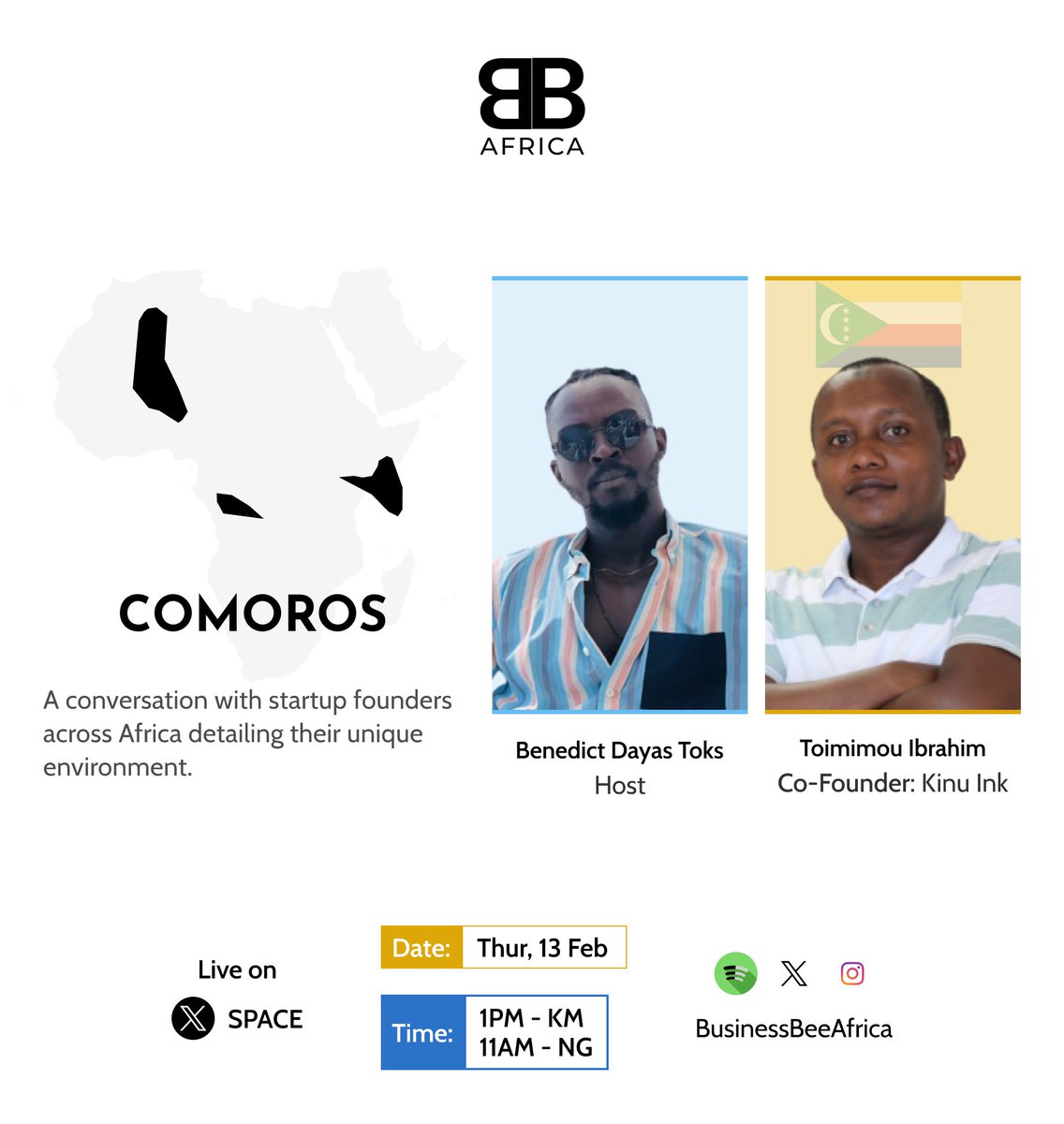 BusinessBeeAfri's tweet image. Kinu Ink @kinuink is a digital agency based in Moroni, Comoros, with over a decade of experience helping clients navigate digital transformation.

Founder and Design Lead, Toimimou Ibrahim @IMTOIMIMOU, will share insights on the agency’s impact, 

1/2