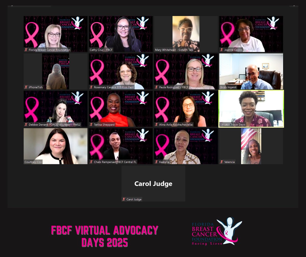 Florida Breast Cancer Foundation (@flbreastcancer) on Twitter photo Thank you to Sen. <a href="/traciedavisjax/">Tracie Davis</a> for joining us at #FBCFAdvocacyDays again & being a strong advocate for our cause! We thank her for supporting the #MaryBroganProgram & the $3 million in recurring funding needed to sustain it to continue helping our fellow Floridians. Thank you to Sen. <a href="/traciedavisjax/">Tracie Davis</a> for joining us at #FBCFAdvocacyDays again & being a strong advocate for our cause! We thank her for supporting the #MaryBroganProgram & the $3 million in recurring funding needed to sustain it to continue helping our fellow Floridians.