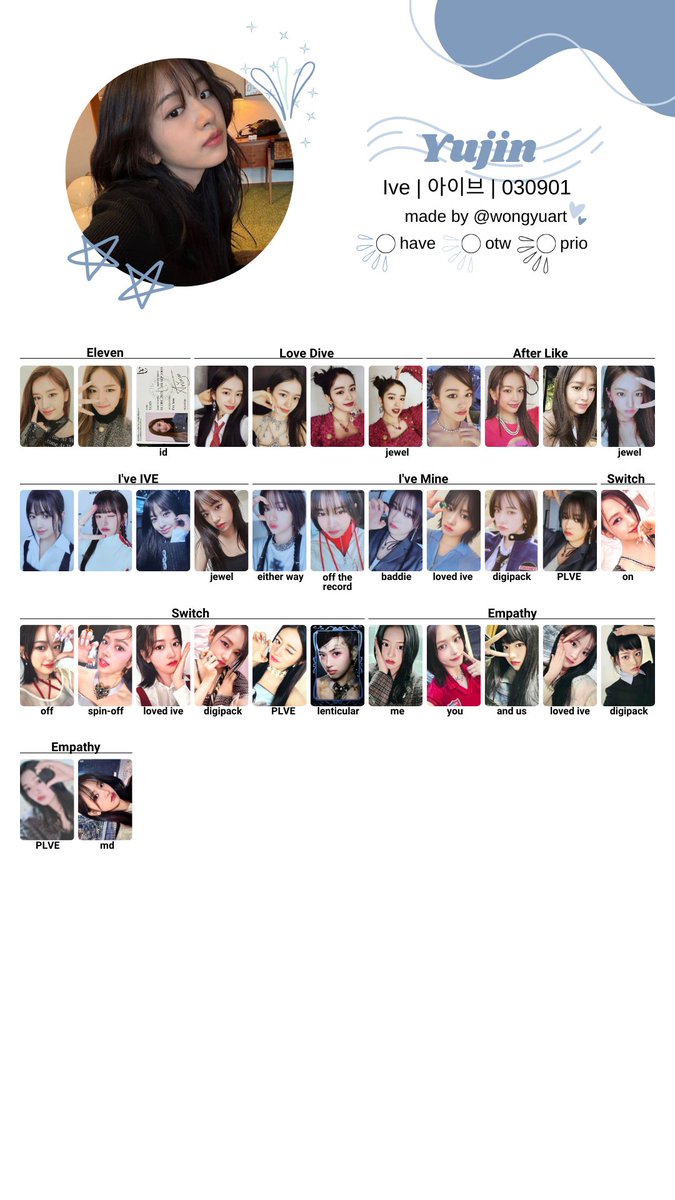 🧸[아이브/IVE] EMPATHY ALBUM PHOTOCARD TEMPLATE COMPLETE! - feel