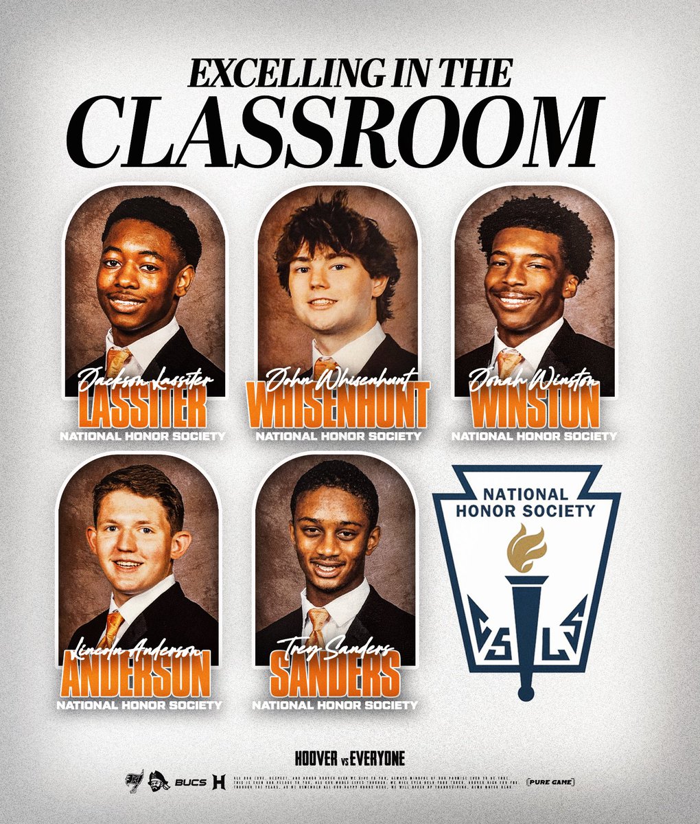 Hoover Bucs Football (@bucsfootball) on Twitter photo Huge congratulations to these scholar athletes for making Hoover High School’s National Honor Society! Go Bucs! #sailsup #connected 🏴☠️🧡🖤🏴☠️ <a href="/coachCEnglish/">Coach English</a> Huge congratulations to these scholar athletes for making Hoover High School’s National Honor Society! Go Bucs! #sailsup #connected 🏴☠️🧡🖤🏴☠️ <a href="/coachCEnglish/">Coach English</a>