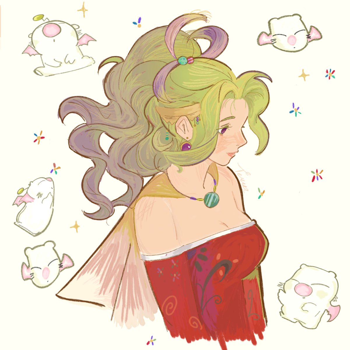 strifvs's tweet photo. terra for her two fans #ff6 https://t.co/ypr5fZOxAZ