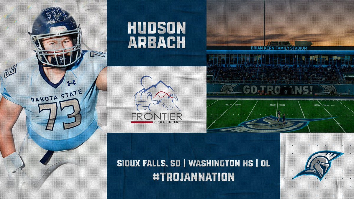 Dakota State Football (@dsufootball) on Twitter photo Welcome to the family!
Hudson Arbach ( <a href="/ArbachHudson/">Hudson Arbach</a> )
From: Sioux Falls, SD
HS: Washington HS
OL | 6’1 | 295
Film: buff.ly/42JN8Fh Welcome to the family!
Hudson Arbach ( <a href="/ArbachHudson/">Hudson Arbach</a> )
From: Sioux Falls, SD
HS: Washington HS
OL | 6’1 | 295
Film: buff.ly/42JN8Fh