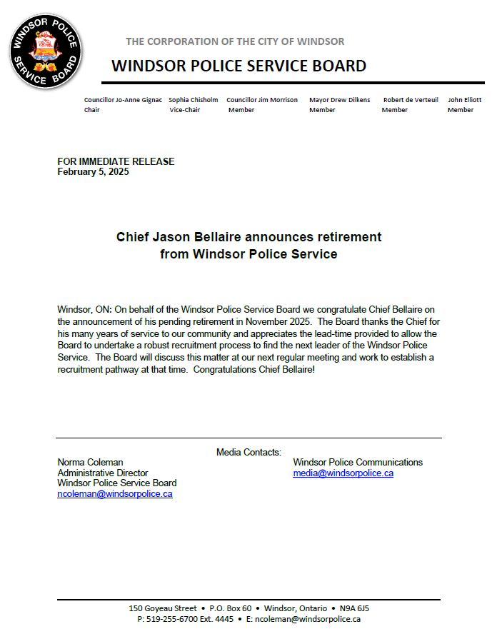 Windsor Police Service Board tweet media