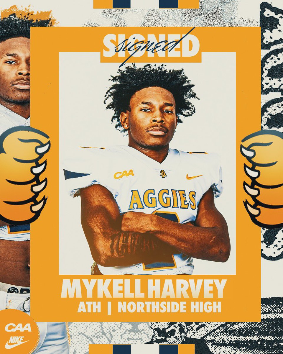 Aggie Pride (@ncatfootball) on Twitter photo Signedโ๏ธ
Welcome to Aggieland,
<a href="/MyykelllHarvey/">Mykell Harvey</a> โ
#AggiePride |#PoundtheStone | #CAAFB Signedโ๏ธ
Welcome to Aggieland,
<a href="/MyykelllHarvey/">Mykell Harvey</a> โ
#AggiePride |#PoundtheStone | #CAAFB