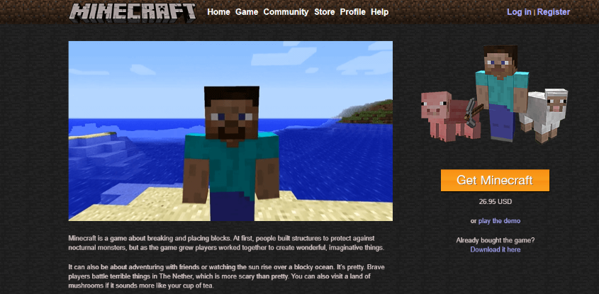 JeromeASF's tweet photo. POV: You're checking out this new game called Minecraft for the first time... 🥹 https://t.co/ilBtkOl0WR