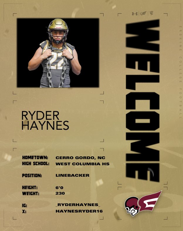 Erskine Football (@fleetfb) on Twitter photo π¦πππ‘ππ βοΈ
Welcome to the FAMILY, <a href="/HaynesRyder16/">Ryder Haynes</a> !
#LETSFLY25 | #NSD25 π¦πππ‘ππ βοΈ
Welcome to the FAMILY, <a href="/HaynesRyder16/">Ryder Haynes</a> !
#LETSFLY25 | #NSD25