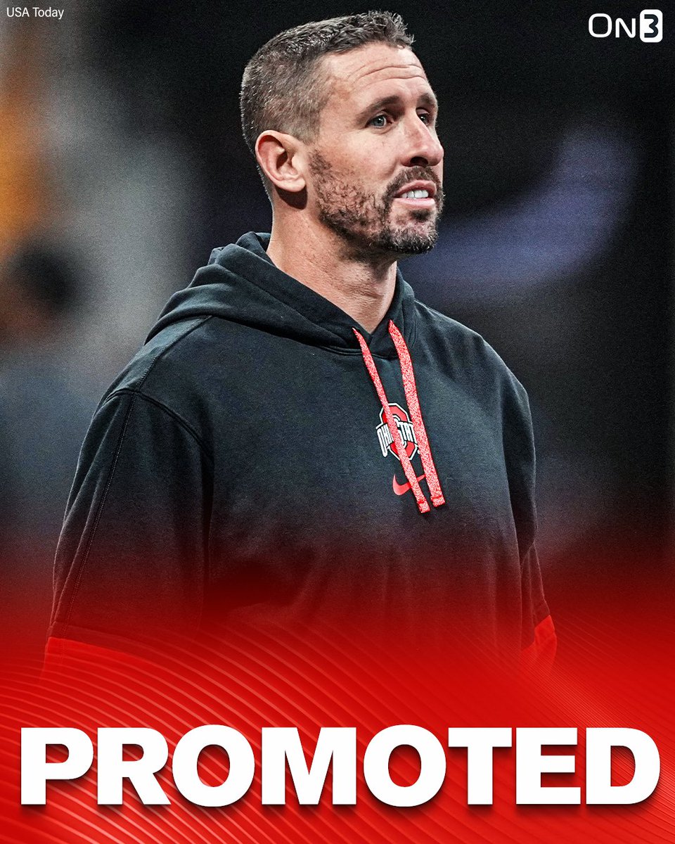 BREAKING: Ohio State is set to promote WR coach Brian Hartline to offensive coordinator, @PeteNakos_ reports🌰

on3.com/news/ohio-stat…