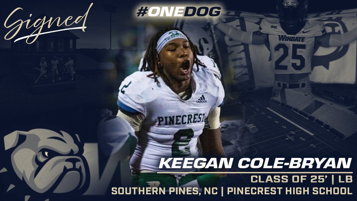 Signed✍️

Welcome to the Wingate Bulldogs family Keegan! <a href="/Keegancolebryan/">Keegan Cole-Bryan</a> 
#ONEDOG