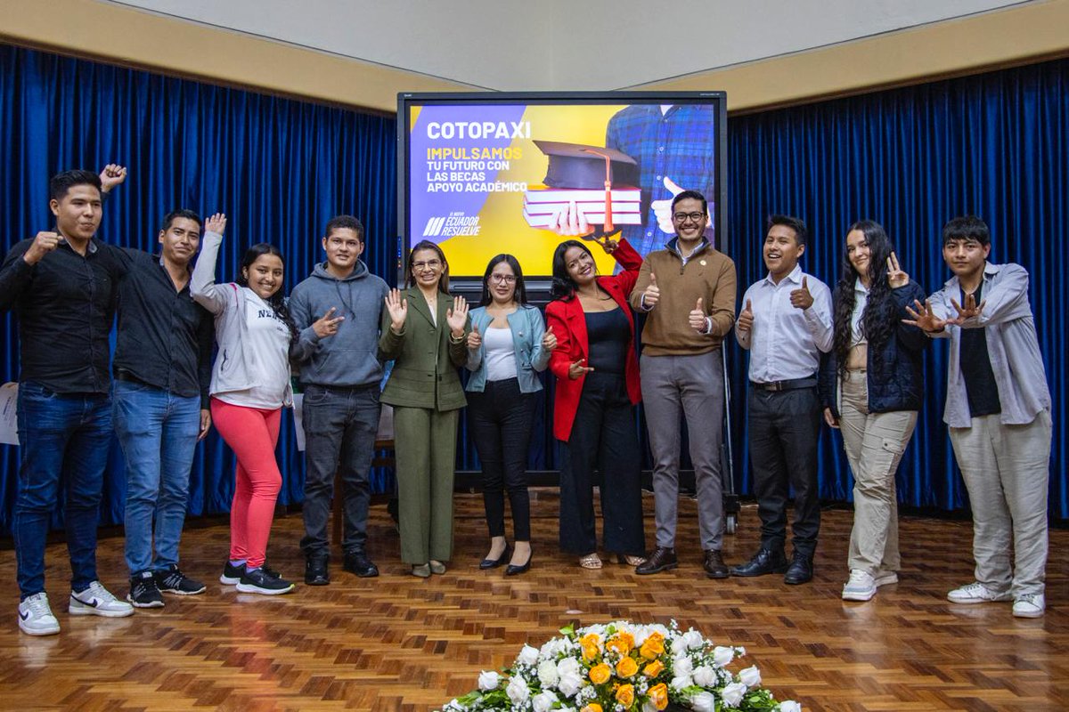 EduSuperiorEc's tweet photo. La transformación ya es una realidad. En Cotopaxi, jóvenes de institutos tecnológicos están construyendo su futuro gracias al respaldo del Gobierno de El Nuevo Ecuador. 🌱

🔑 Prioridad para mujeres víctimas de violencia, personas con discapacidad y estudiantes vulnerables. https://t.co/lKYu8wUlPs