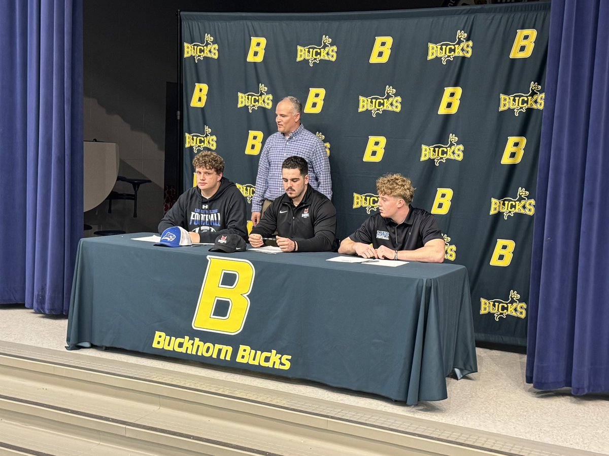 Nick Kuzma (@nickpkuzma) on Twitter photo Three Bucks are signing National Letters of Intent this afternoon in New Market! ✍🏻🏈
🦌 <a href="/Matt200756/">Matthew Cantrell</a>: Lindsey Wilson
🦌 <a href="/_CohenFielder/">Cohen Fielder</a>: Lindsey Wilson
🦌 <a href="/Ashtonr57/">Ashton Robinson</a>: Rhodes College
<a href="/FOX54News/">FOX54News</a> | <a href="/Bucks_Football1/">Buckhorn Football</a> <a href="/MCSSAthletics/">MCSS Athletics</a> Three Bucks are signing National Letters of Intent this afternoon in New Market! ✍🏻🏈
🦌 <a href="/Matt200756/">Matthew Cantrell</a>: Lindsey Wilson
🦌 <a href="/_CohenFielder/">Cohen Fielder</a>: Lindsey Wilson
🦌 <a href="/Ashtonr57/">Ashton Robinson</a>: Rhodes College
<a href="/FOX54News/">FOX54News</a> | <a href="/Bucks_Football1/">Buckhorn Football</a> <a href="/MCSSAthletics/">MCSS Athletics</a>
