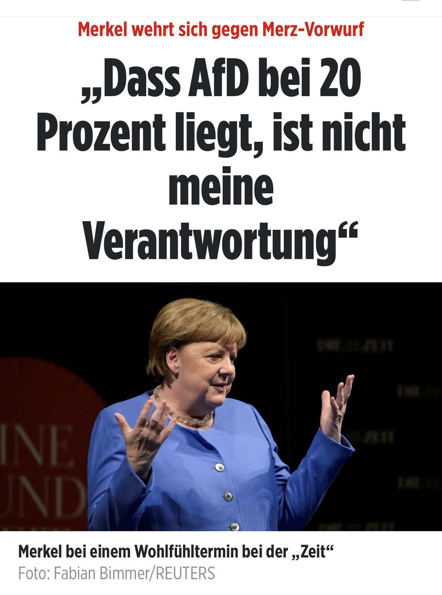 Nein, Angela Merkel ist für nichts verantwortlich…