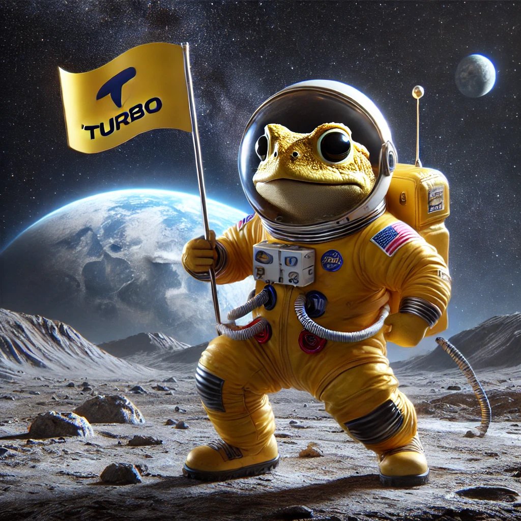 xraiman's tweet photo. ๐๐ $TURBO will officially become the first memecoin on the moon! From AI-generated origins to lunar dominationโhistory is made. ๐โก๏ธ๐ #TurboToTheMoon #FirstMemeCoinOnTheMoon #TurboRocket #turbotoadtoken https://t.co/GYCon9PDnB