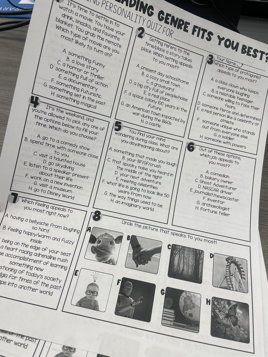 This was a great resource to use with our RTI classes! Sometimes students just  need a little direction to help them find the perfect book!