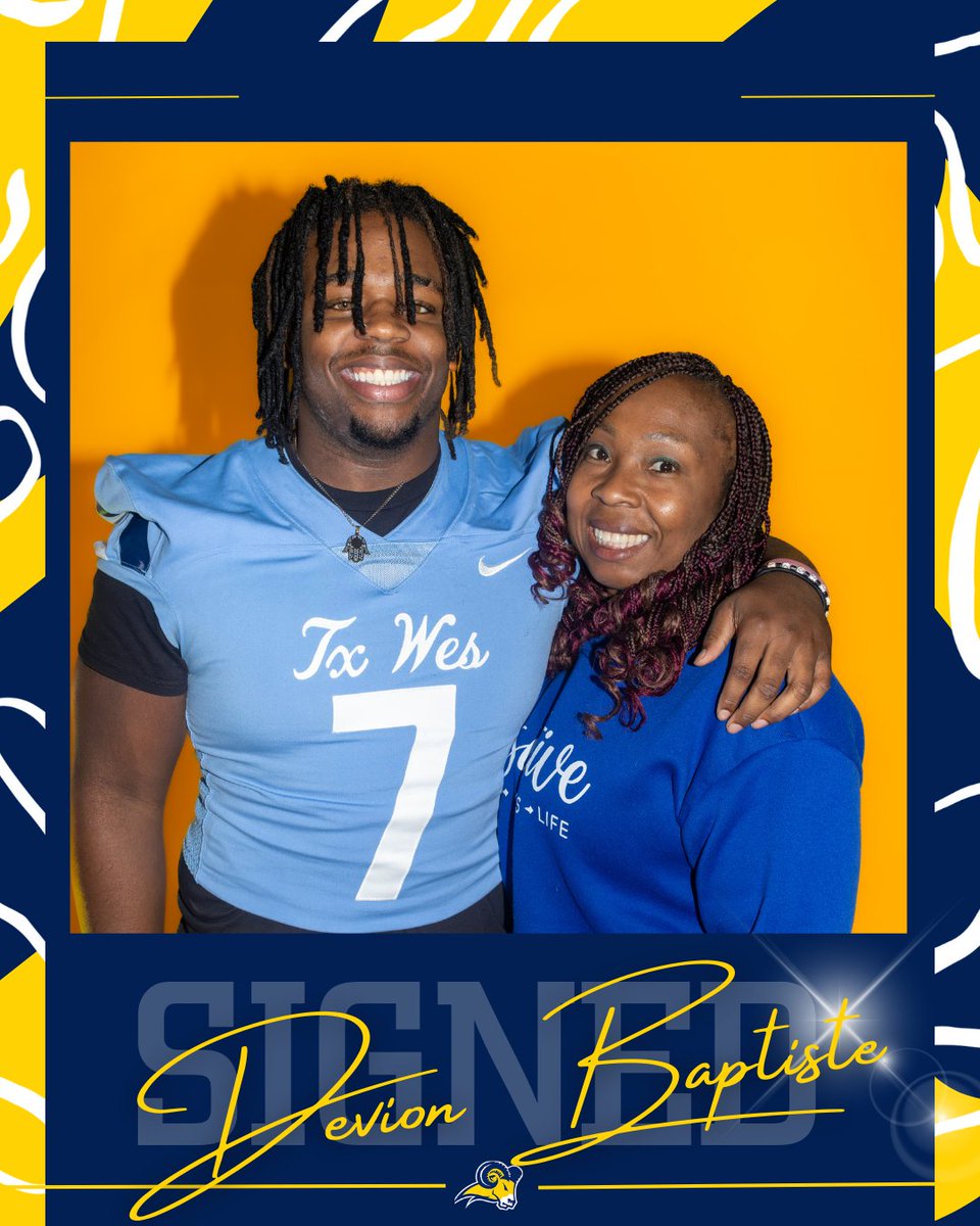 OFFICIAL ✍️ 

Rams Nation Welcome <a href="/devbaptiste_/">Devion Baptiste</a>