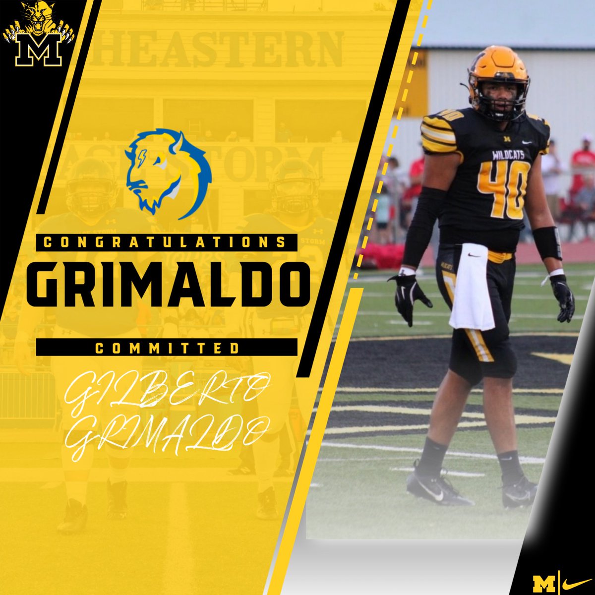 Madill Wildcat Football (@madillfootball) on Twitter photo Congratulations to Gilberto Grimaldo for singing with Southeastern Oklahoma State to continue his football and academic career!
<a href="/SavageStormFB/">Savage Storm Football</a> Congratulations to Gilberto Grimaldo for singing with Southeastern Oklahoma State to continue his football and academic career!
<a href="/SavageStormFB/">Savage Storm Football</a>