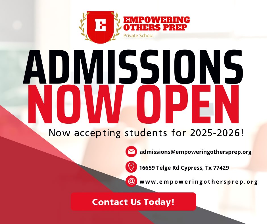 Coach Anthony Willis (@coachantwillis) on Twitter photo We're <a href="/EOPPreparatory/">Empowering Others Preparatory School</a> thrilled to share that we're now accepting visits and applications for Fall 2025! If you're interested, have any questions, or need more details, feel free to reach out at admissions@empoweringothersprep.org
#IAMKING #IAMQUEEN We're <a href="/EOPPreparatory/">Empowering Others Preparatory School</a> thrilled to share that we're now accepting visits and applications for Fall 2025! If you're interested, have any questions, or need more details, feel free to reach out at admissions@empoweringothersprep.org
#IAMKING #IAMQUEEN