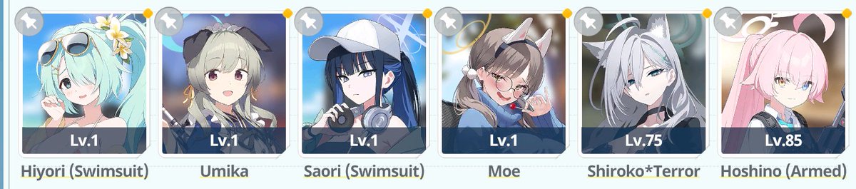 PPullPixelPNG's tweet photo. Luckly pull in 100 free pull in Blue Archive... I get hiyori and Saori Swimsuit... #BlueArchive #gacha https://t.co/B7LEbgJKrl