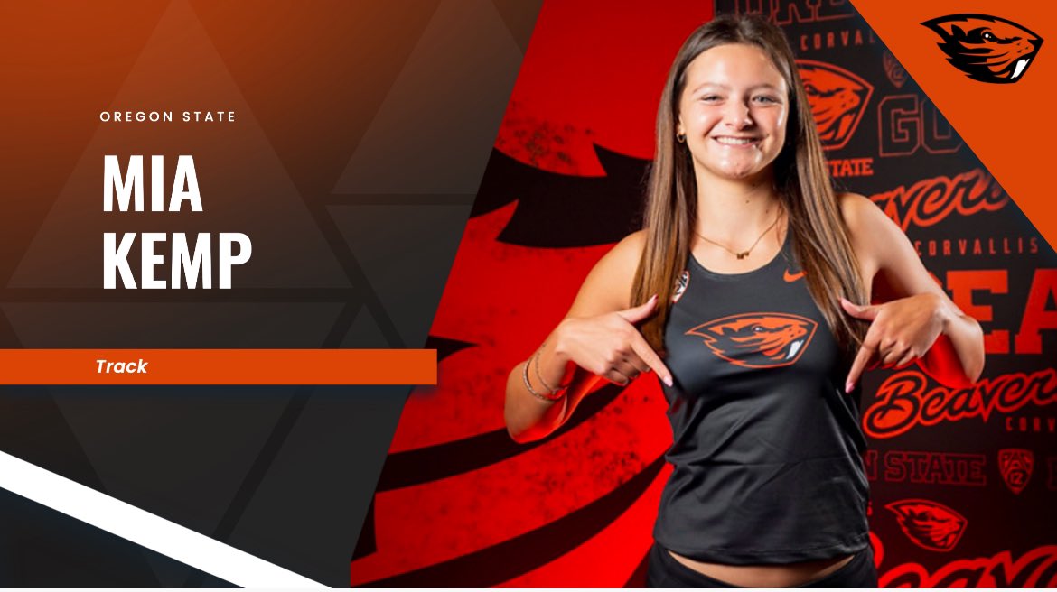 LHSLionsTrack's tweet photo. Congratulations to Liberty Lion Mia Kemp on her commitment and signing with Oregon State Track &amp; Field program today! 

🦁 ➡️ 🦫@LHSAthletics22 https://t.co/bGkmpkyRpY