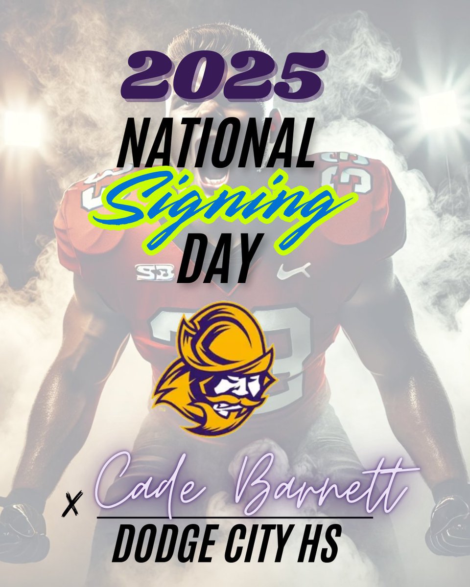 Congratulations to Cade Barnett of Dodge City High School on signing his National Letter of Intent to play at Dodge City Community College!! 

<a href="/barnett_cade6/">Cade Barnett</a> <a href="/RedDemonFB/">DCHS</a> <a href="/GoConqs/">Dodge City CC Conquistadors</a>