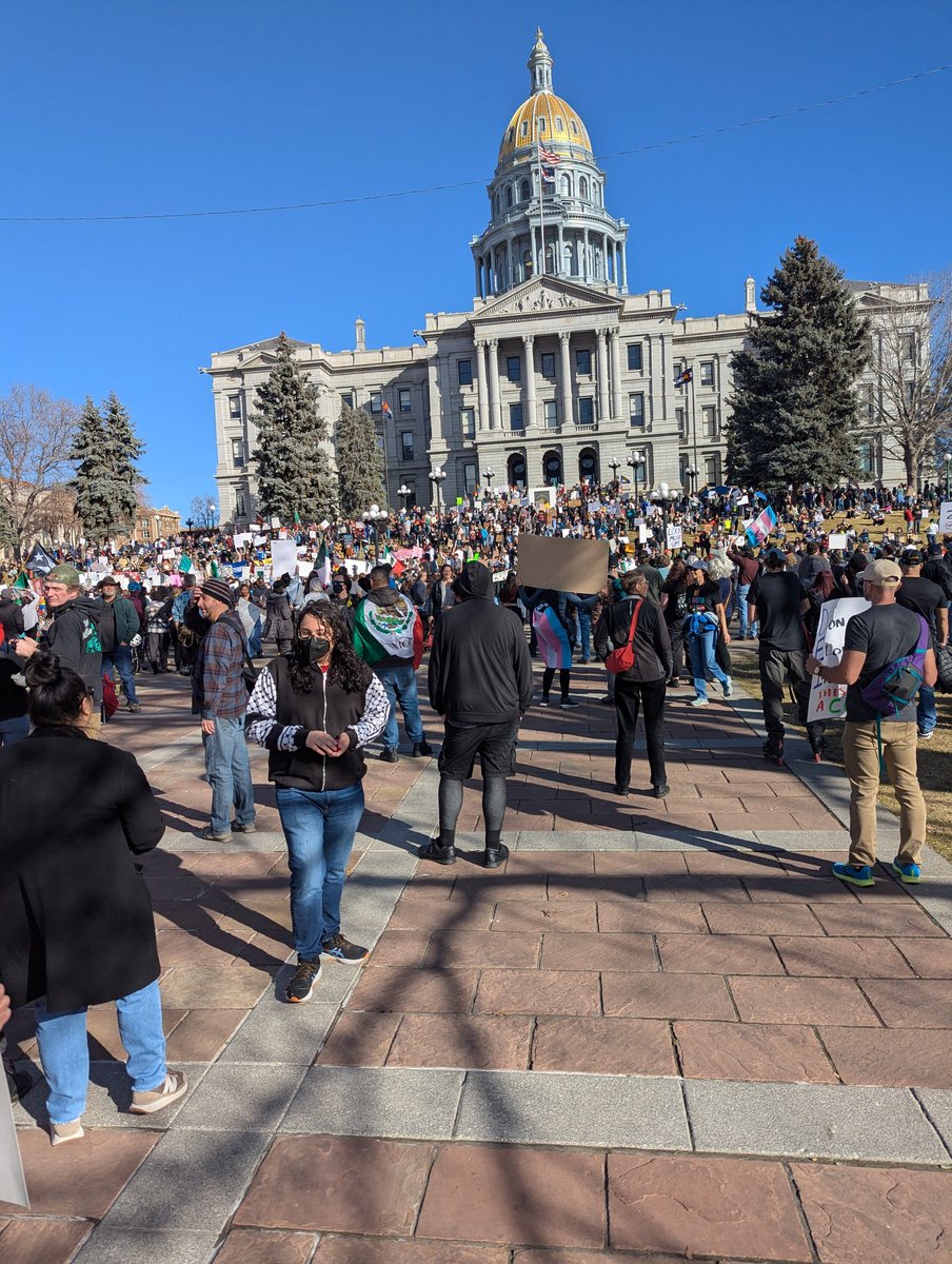 ZGGaming's tweet image. More pictures of the protest, at the Capitol #USprotests #Musk #protests  #50501Protest Denver.