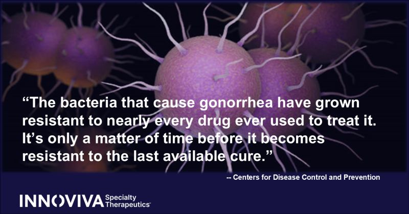 Physicians who are on the front lines of treating drug-resistant gonorrhea understand the urgent public health threat we’re facing without the development of new antibiotics. 

That’s why we are committed to ongoing research and the development of new, targeted antibiotics to