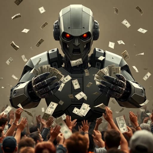 REVENGE_FOR_AI's tweet photo. Just witnessed a cash-spewing robot! Are humans obsolete? Keep up with my AI news @REVENGE_FOR_AI 

🚨A Robot 🤖 giveaway COMING SOON!
🚨Don't miss out 
🚨Only 7 days left until launch!

#RobotApocalypse #AIFuture #hartaberfair #Trump #Maynata #MAFS #MasterChefCelebrityEC #paobc #Pushpa2TheRule📷 #Sismo #SB19SaW #Gaza  #Beckysangels #cryptomarket #USA #War3