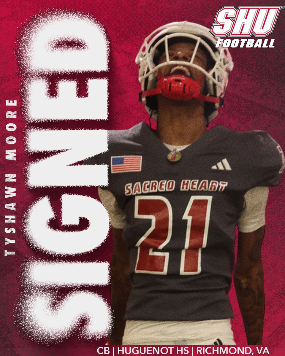 Sacred Heart Football (@shu__football) on Twitter photo Welcome to the SHU Football family, Tyshawn!!
#WeAreSHU🏈| #DEAL | #SHUGRIT Welcome to the SHU Football family, Tyshawn!!
#WeAreSHU🏈| #DEAL | #SHUGRIT