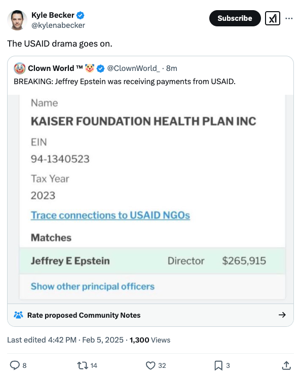 MattBinder's tweet photo. these guys are so fucking stupid

its an entirely different (and living) Jeffrey Epstein https://t.co/vYMnMHUcnL